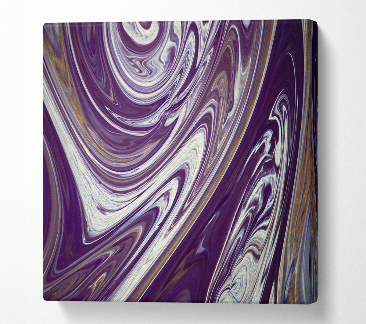 Purple Swirling Dreams Canvas Wall Art