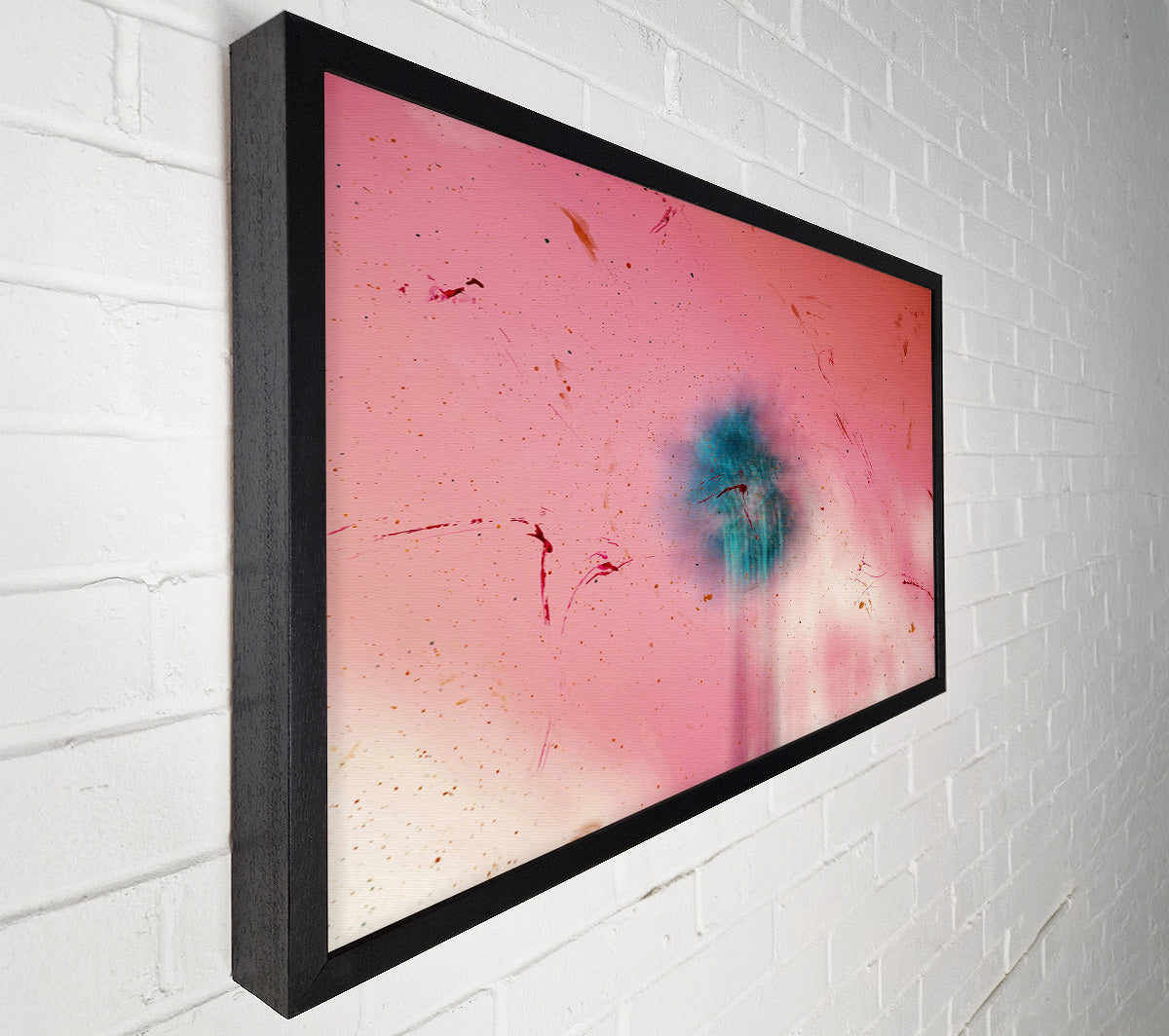 Pink Sky Burst Canvas Wall Art