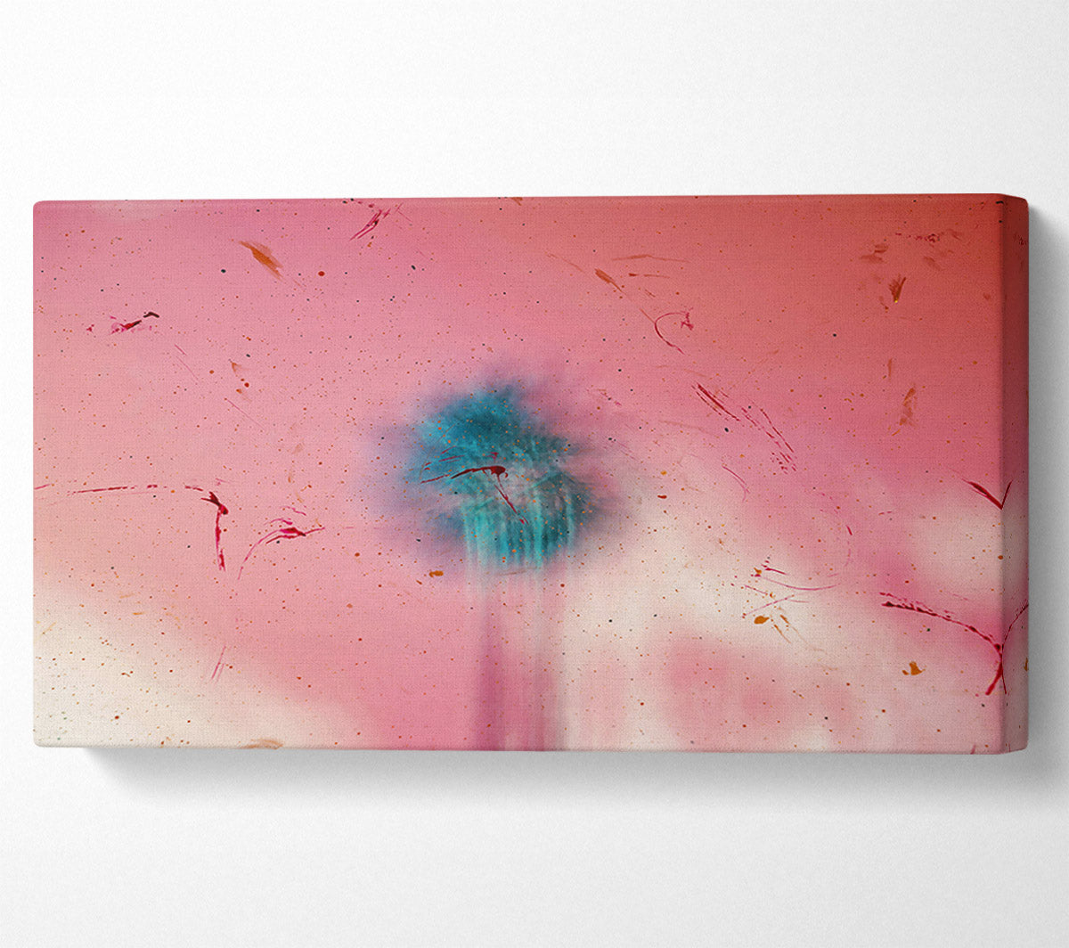 Pink Sky Burst Canvas Wall Art