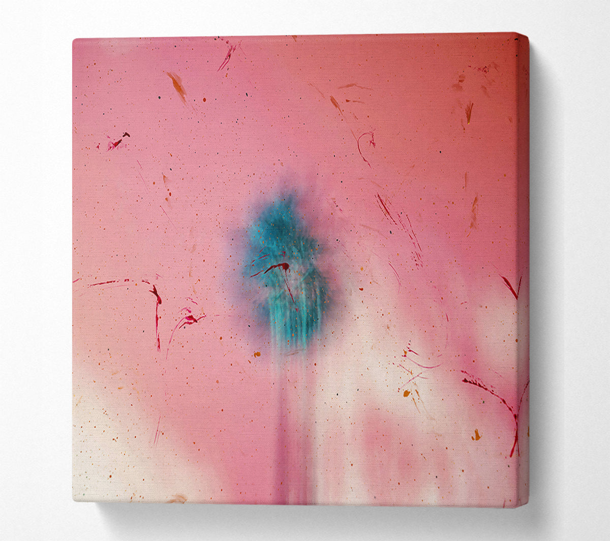 Pink Sky Burst Canvas Wall Art