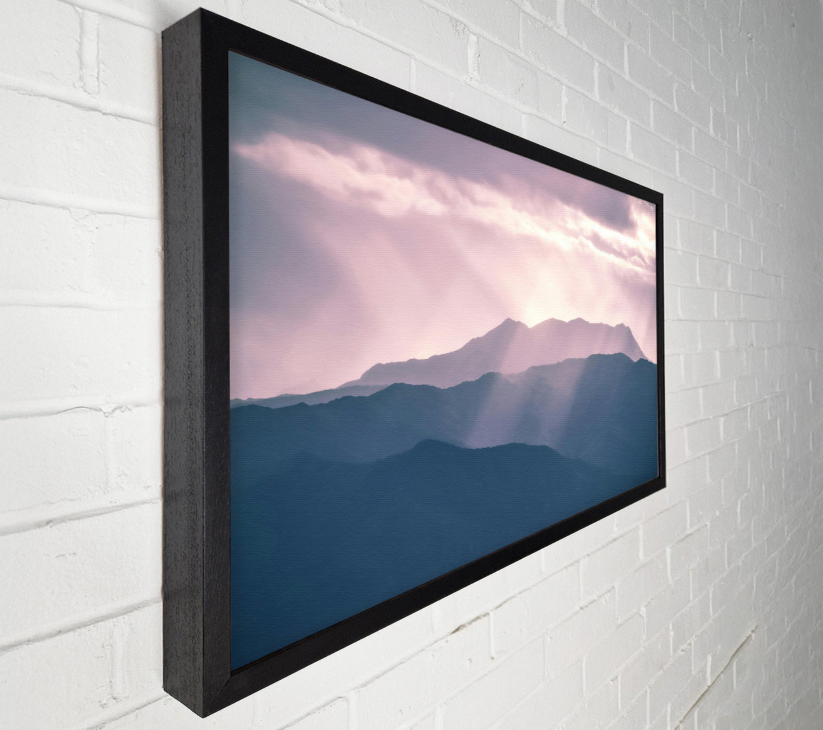 Lavender Mountain Light Canvas Art