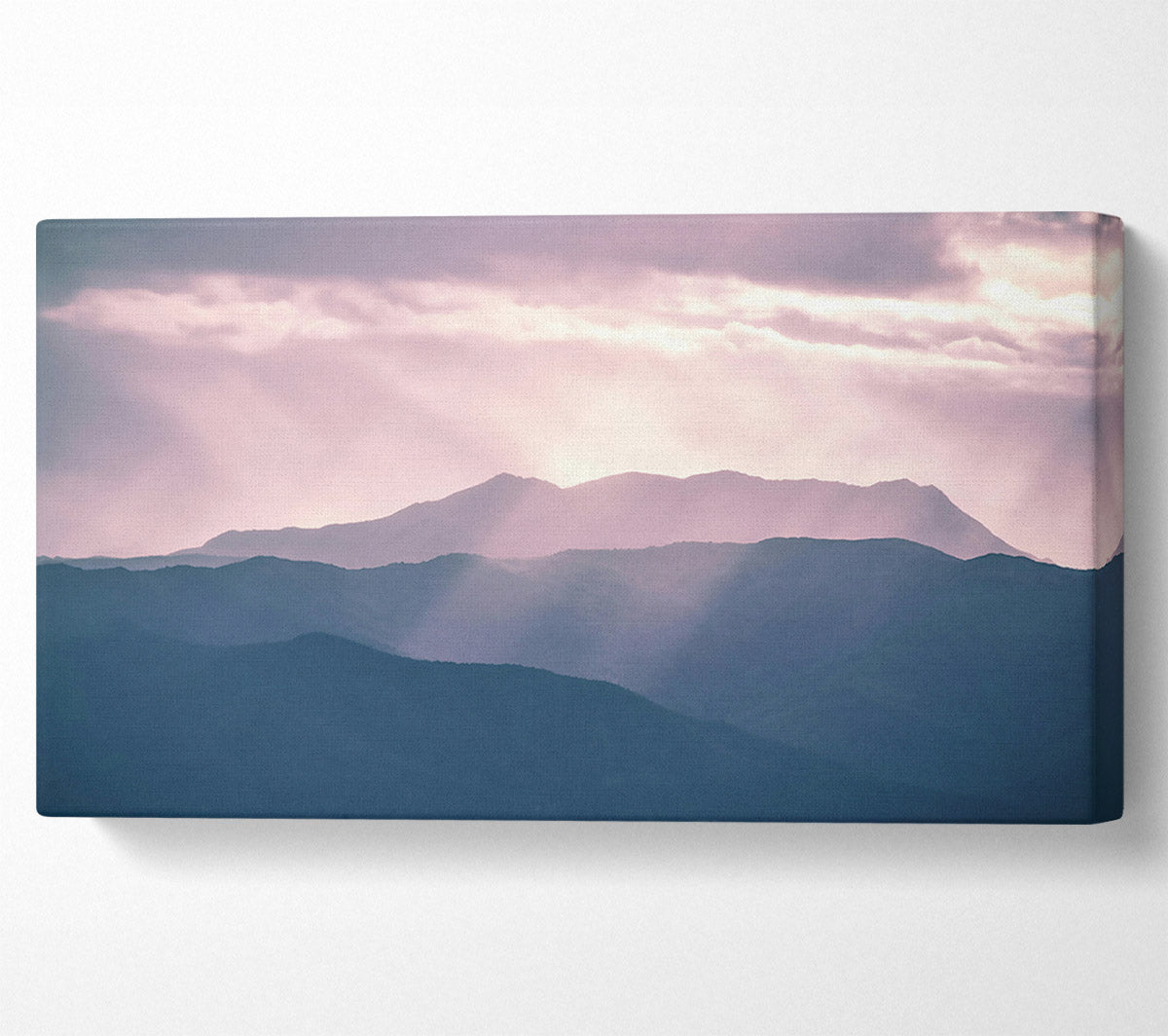 Lavender Mountain Light Canvas Art