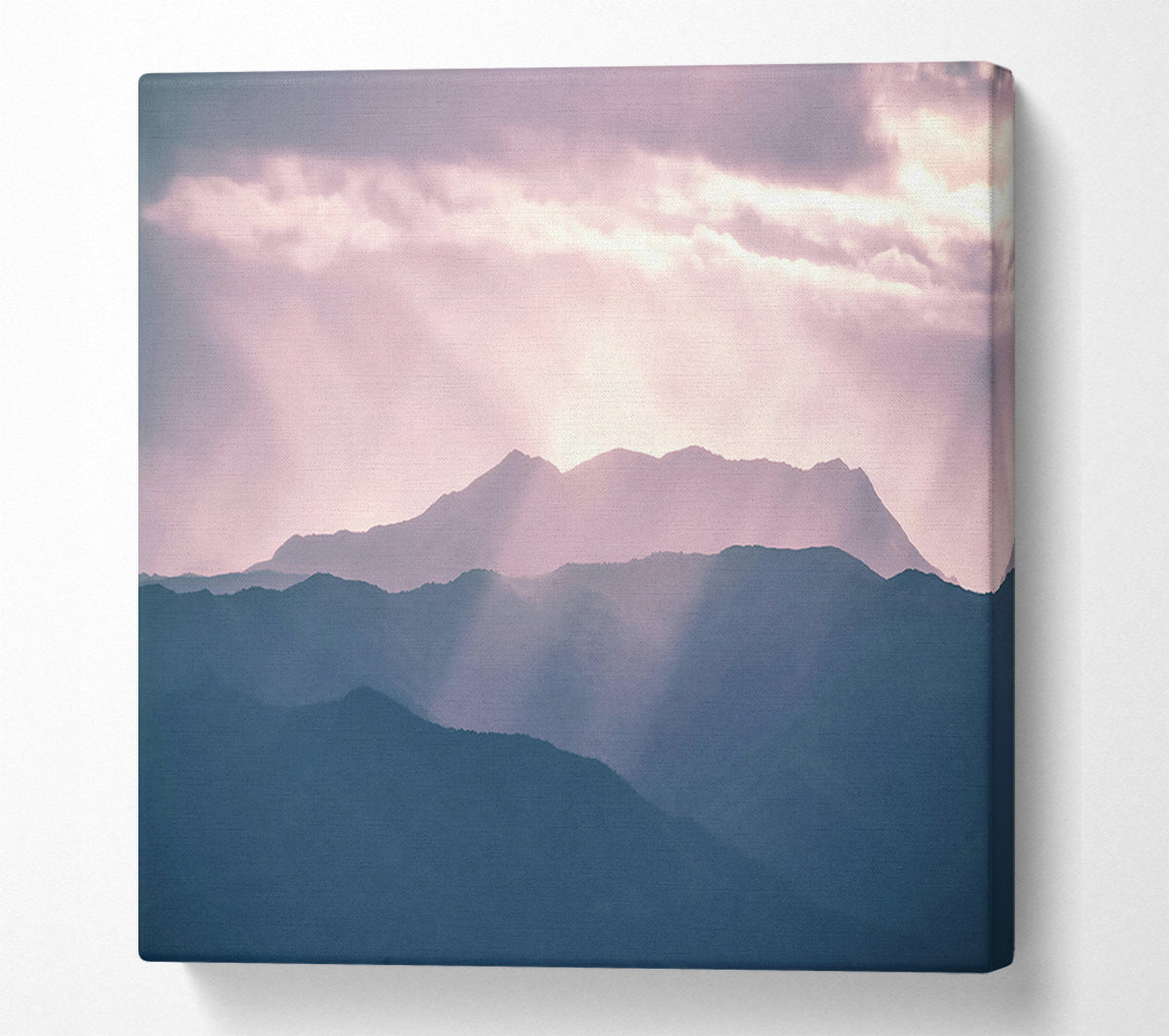 Lavender Mountain Light Canvas Art