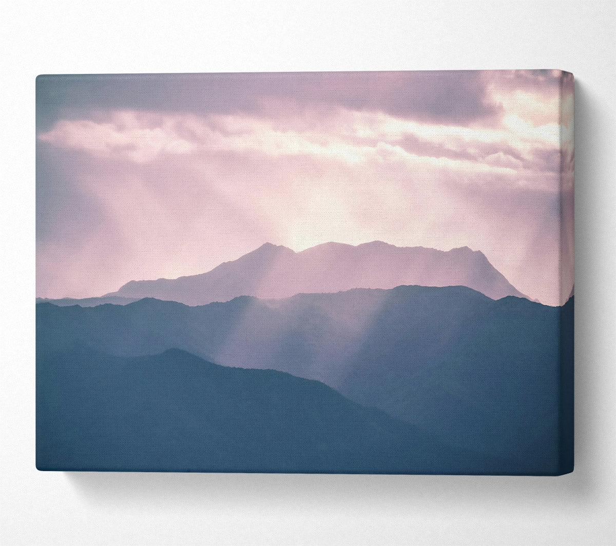 Lavender Mountain Light Canvas Art