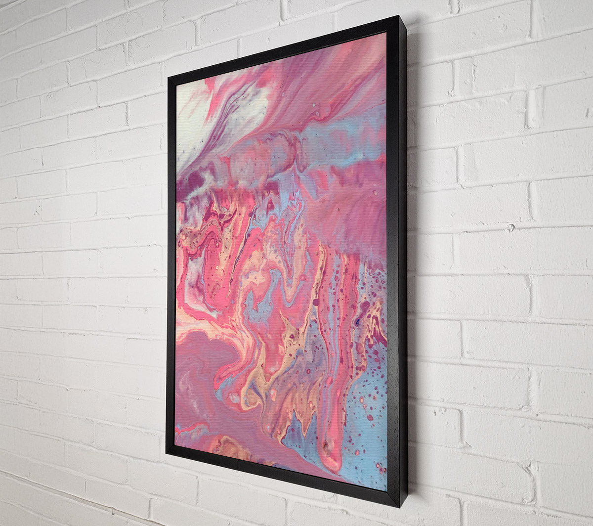Pink Swirls And Dreams Canvas Wall Art