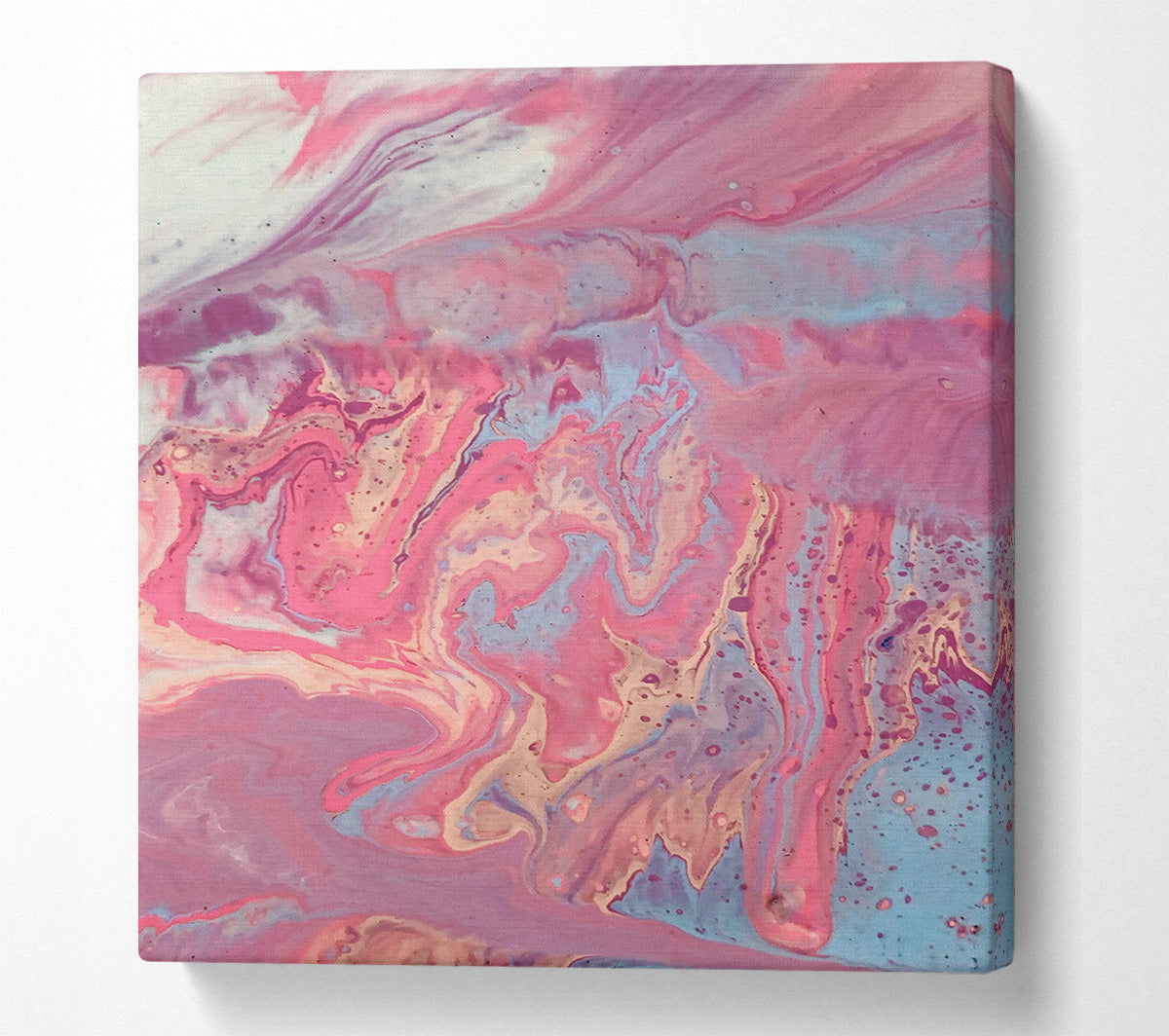 Pink Swirls And Dreams Canvas Wall Art