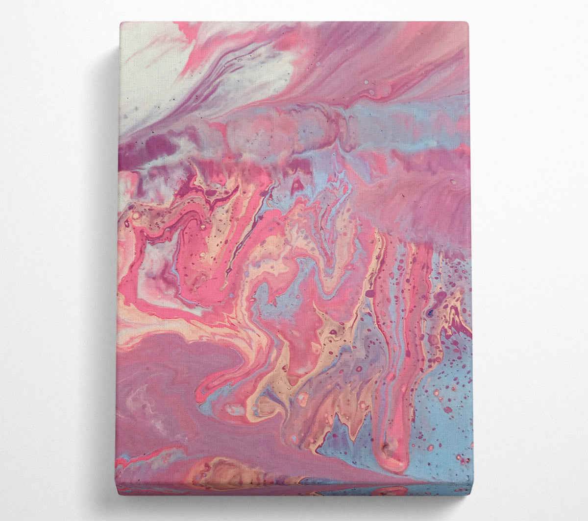 Pink Swirls And Dreams Canvas Wall Art