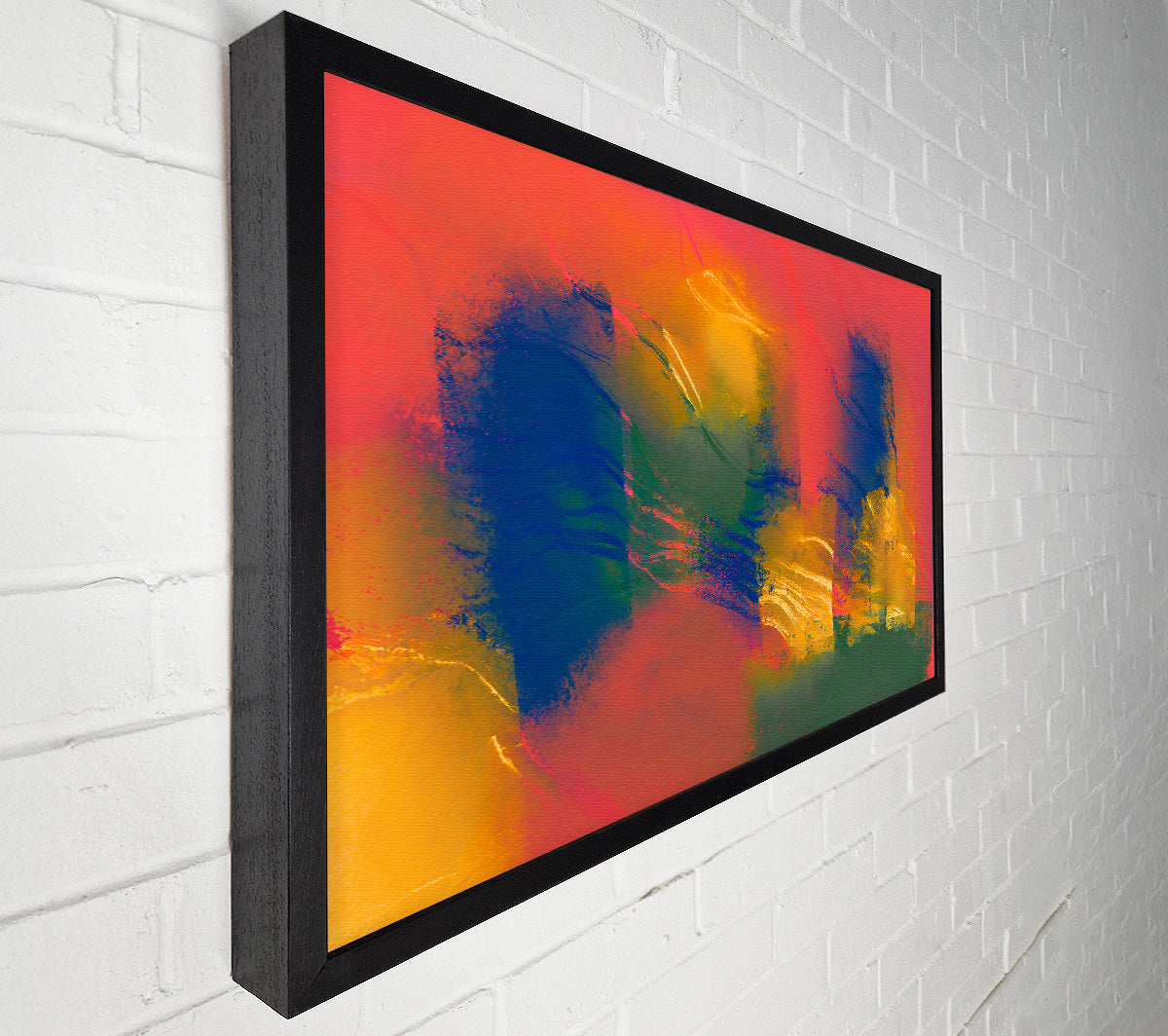 Crimson Sunset Hues Canvas Art