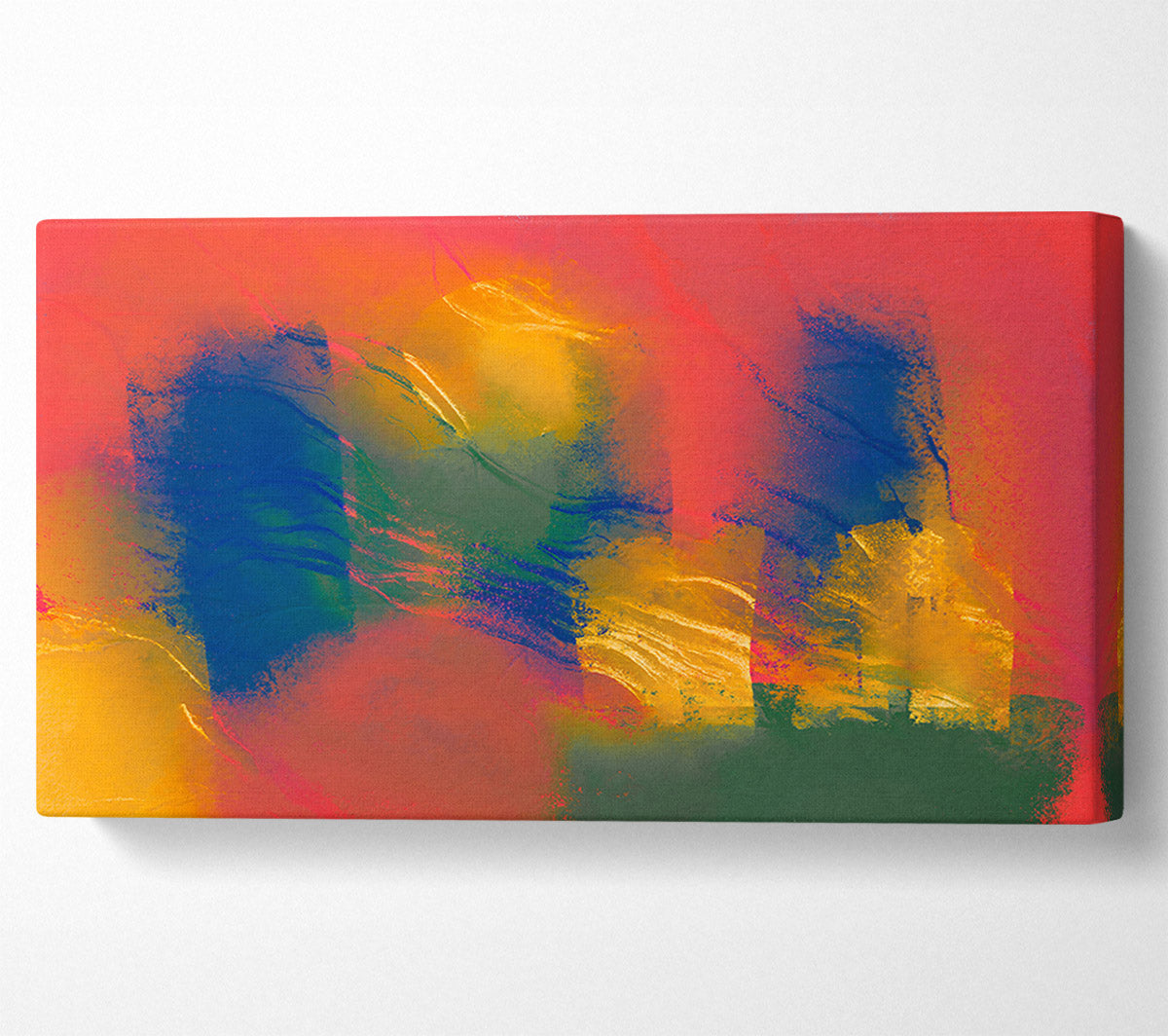 Crimson Sunset Hues Canvas Art