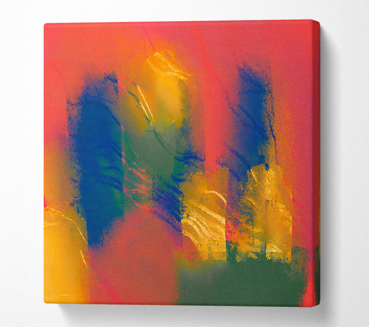 Crimson Sunset Hues Canvas Art