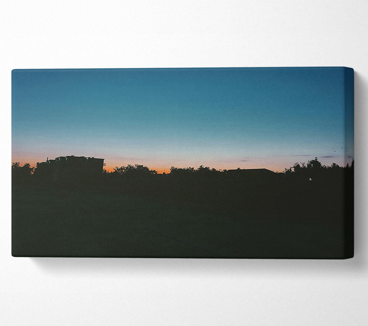 Orange And Blue Skyline Canvas Print