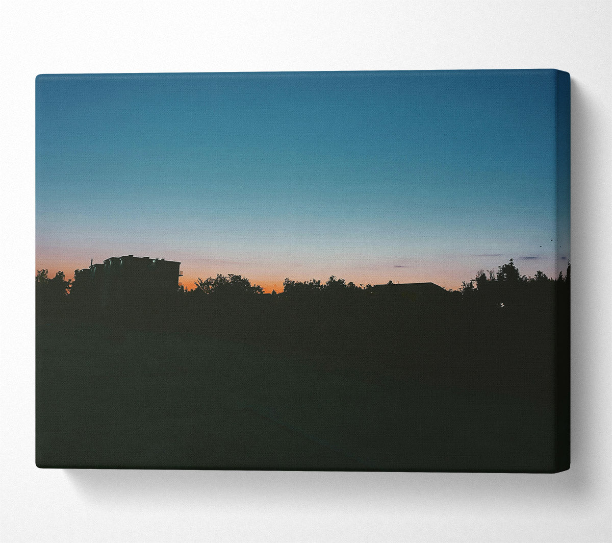 Orange And Blue Skyline Canvas Print