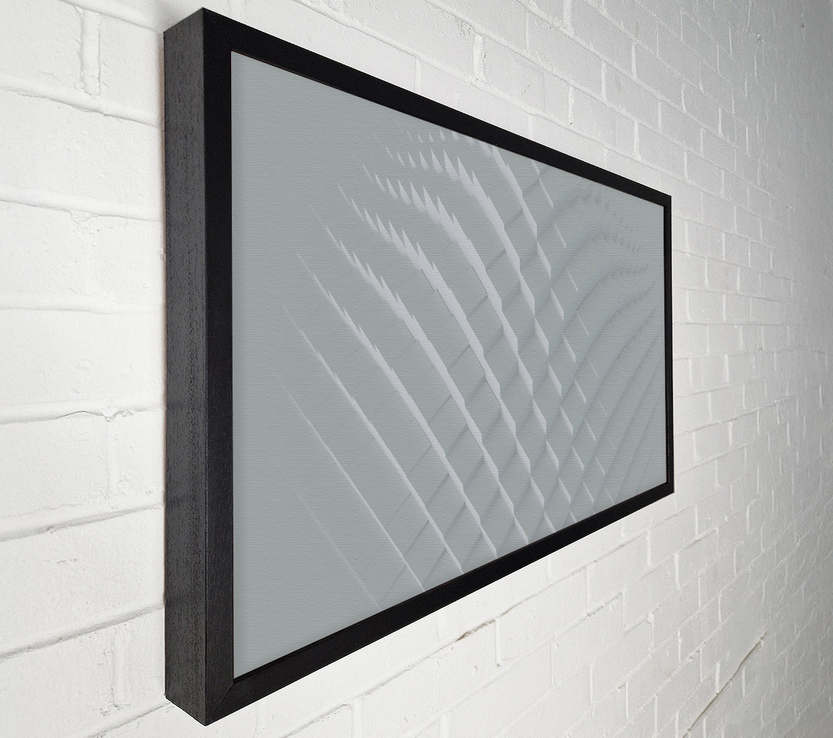 Silver Geometric Flow Canvas Print