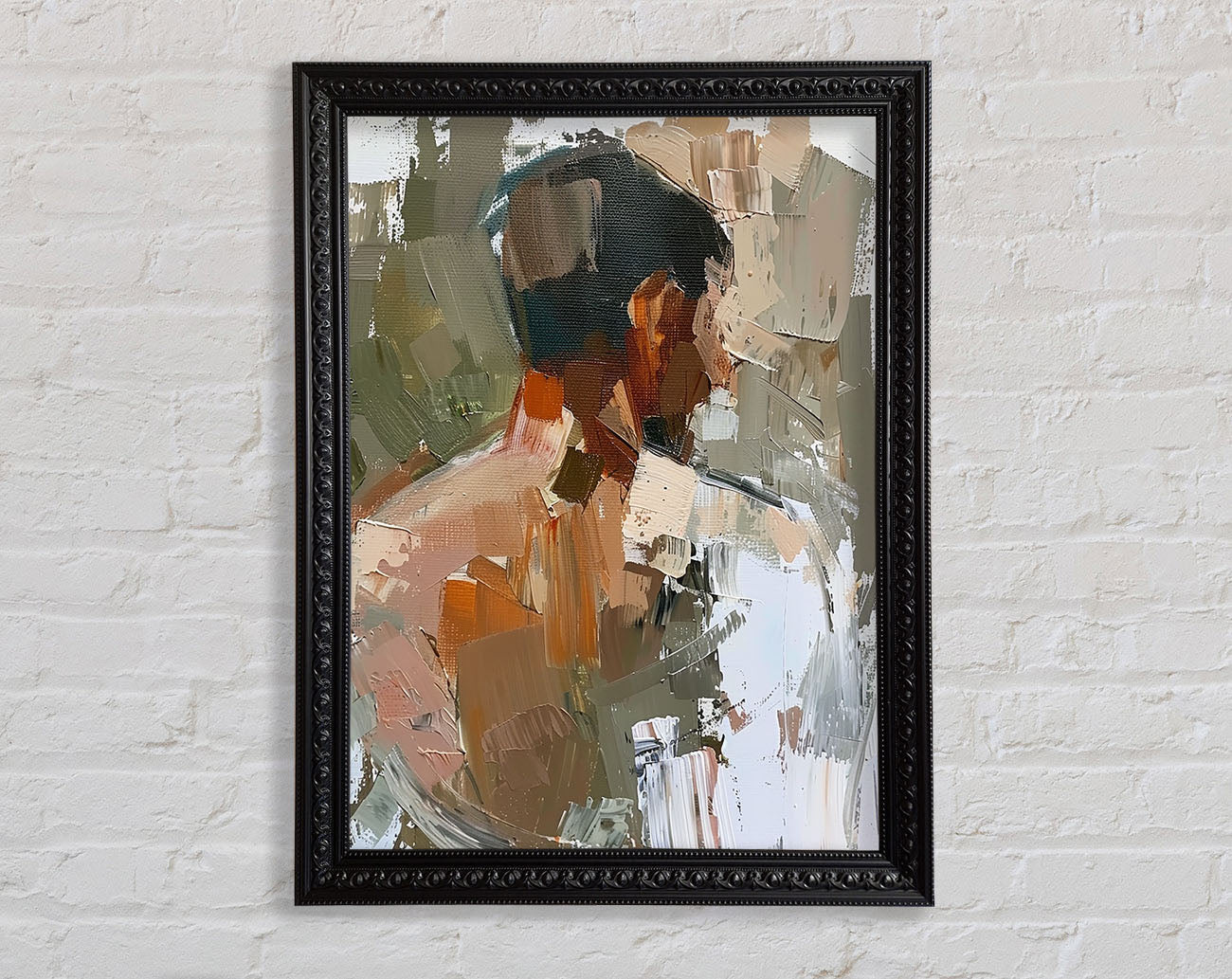 Oil Painting Man Framed Print