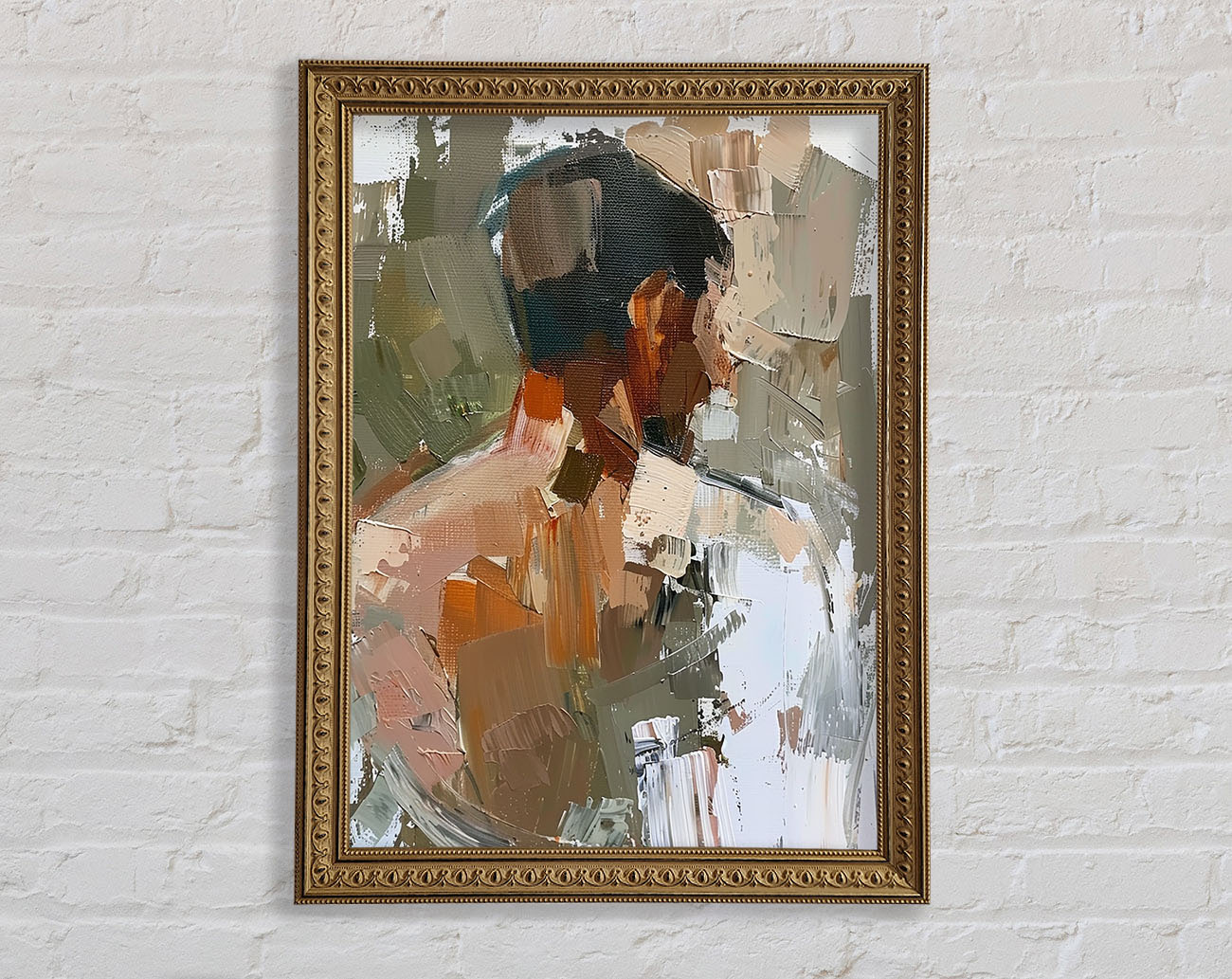 Oil Painting Man Framed Print