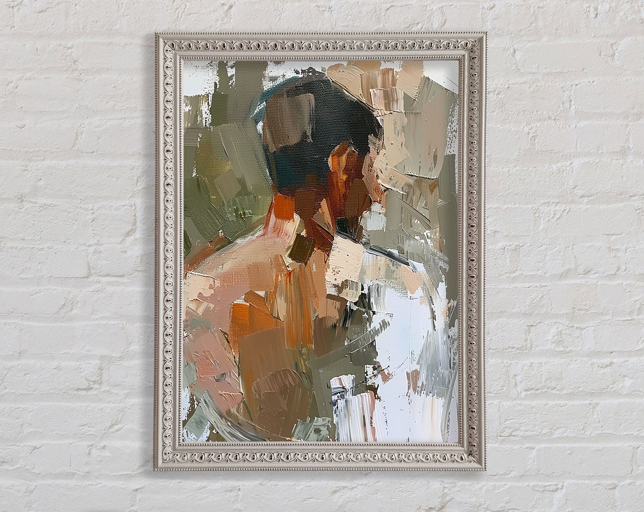 Oil Painting Man Framed Print