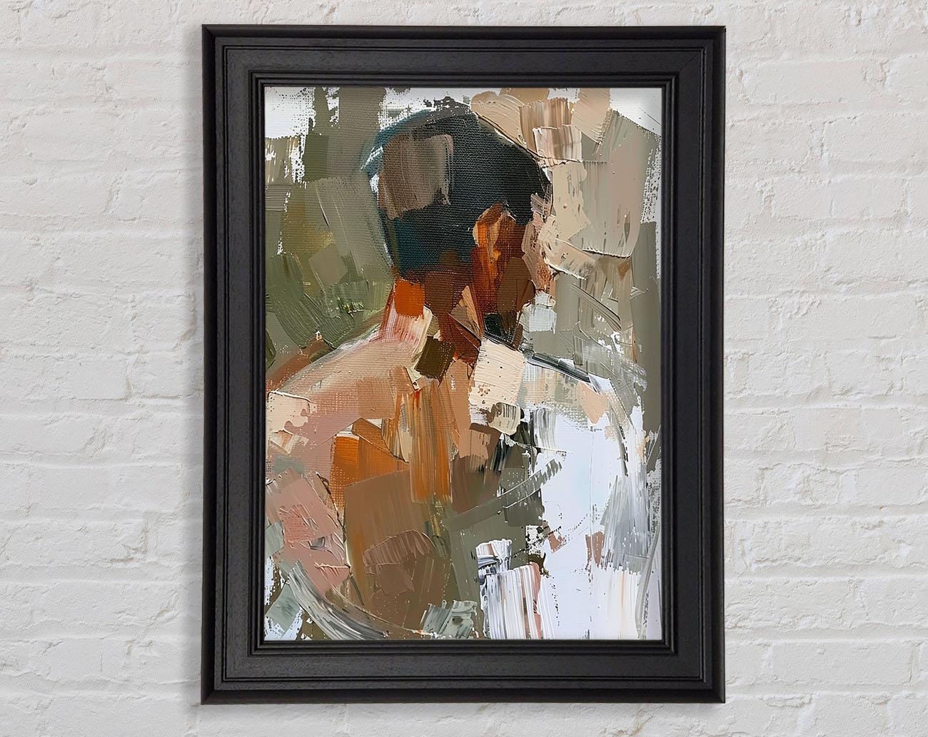 Oil Painting Man Framed Print