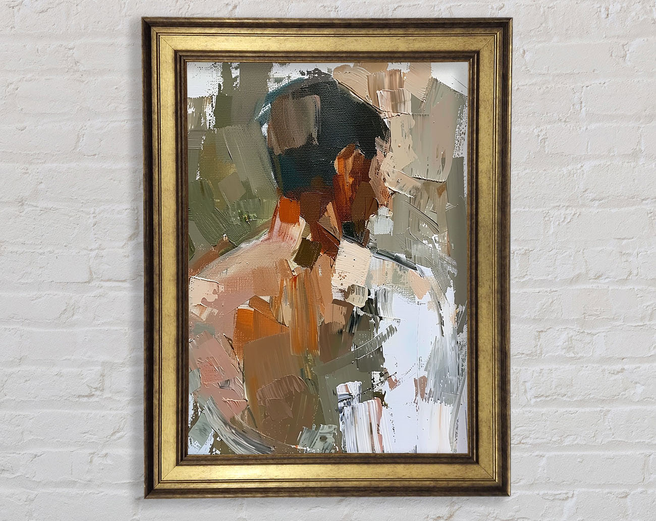 Oil Painting Man Framed Print