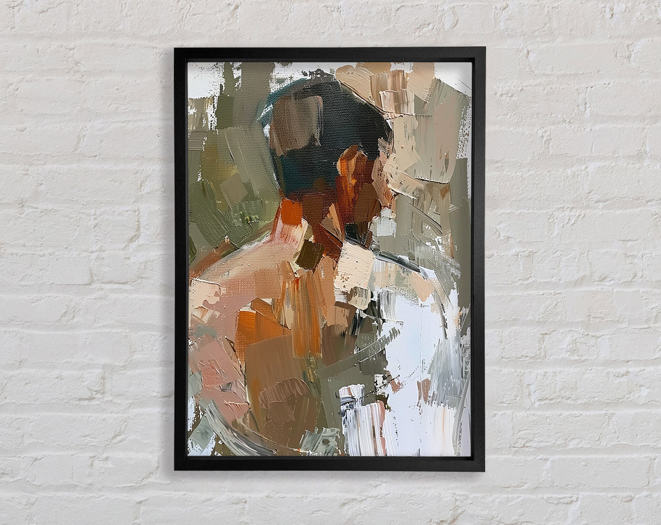 Oil Painting Man Framed Print