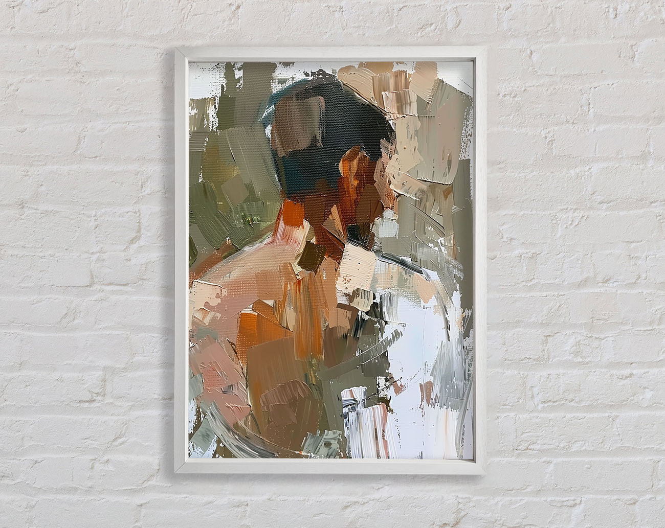 Oil Painting Man Framed Print