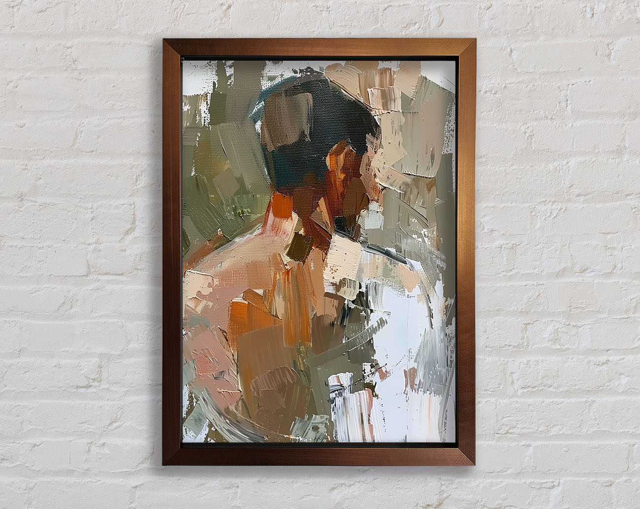 Oil Painting Man Framed Print