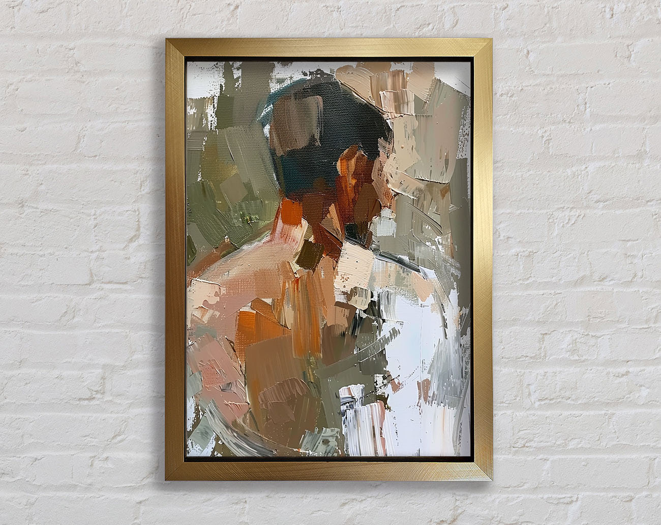 Oil Painting Man Framed Print