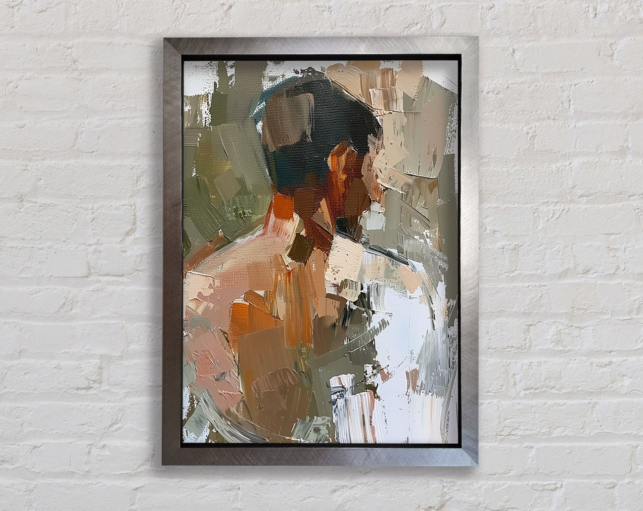 Oil Painting Man Framed Print