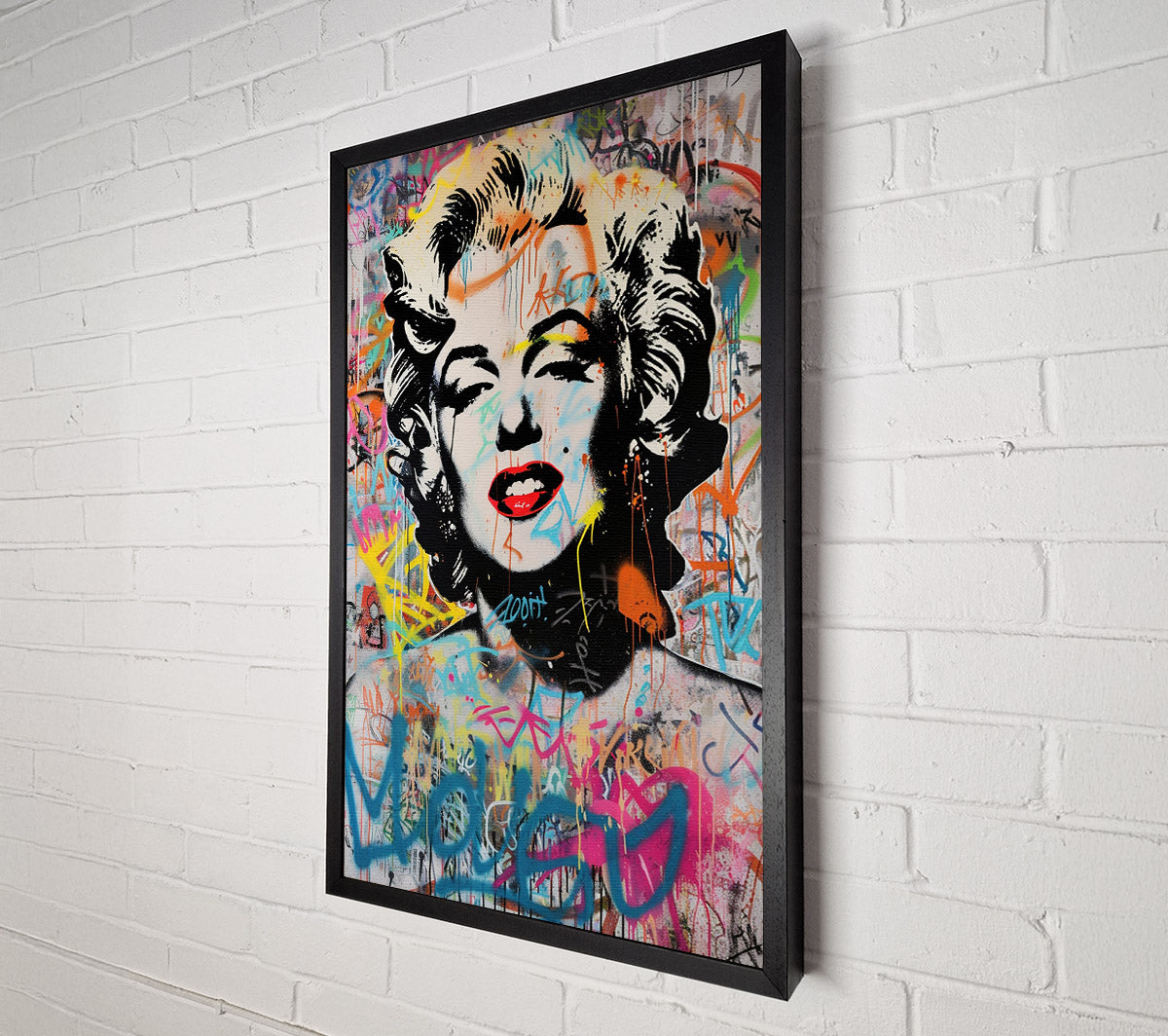 Pop Art Monroe Graffiti Canvas Wall Art