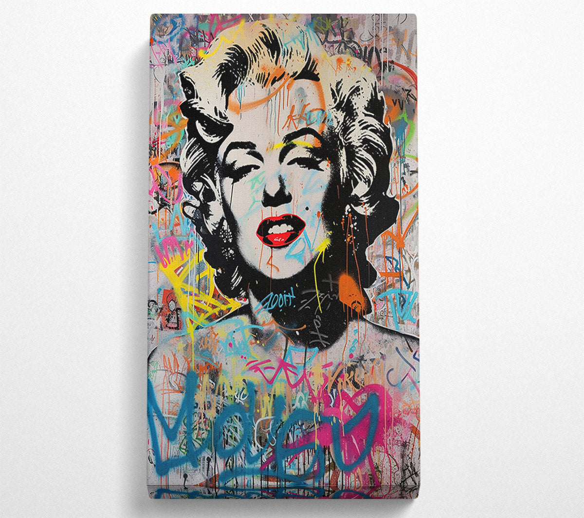 Pop Art Monroe Graffiti Canvas Wall Art