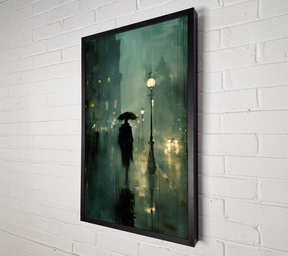 Rain Walk Canvas Wall Art