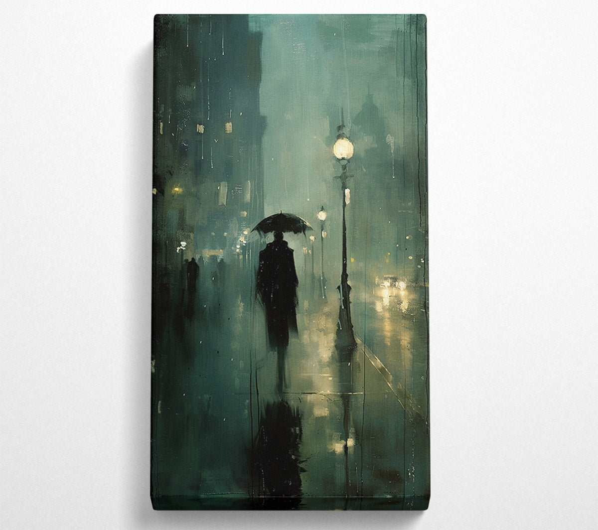 Rain Walk Canvas Wall Art