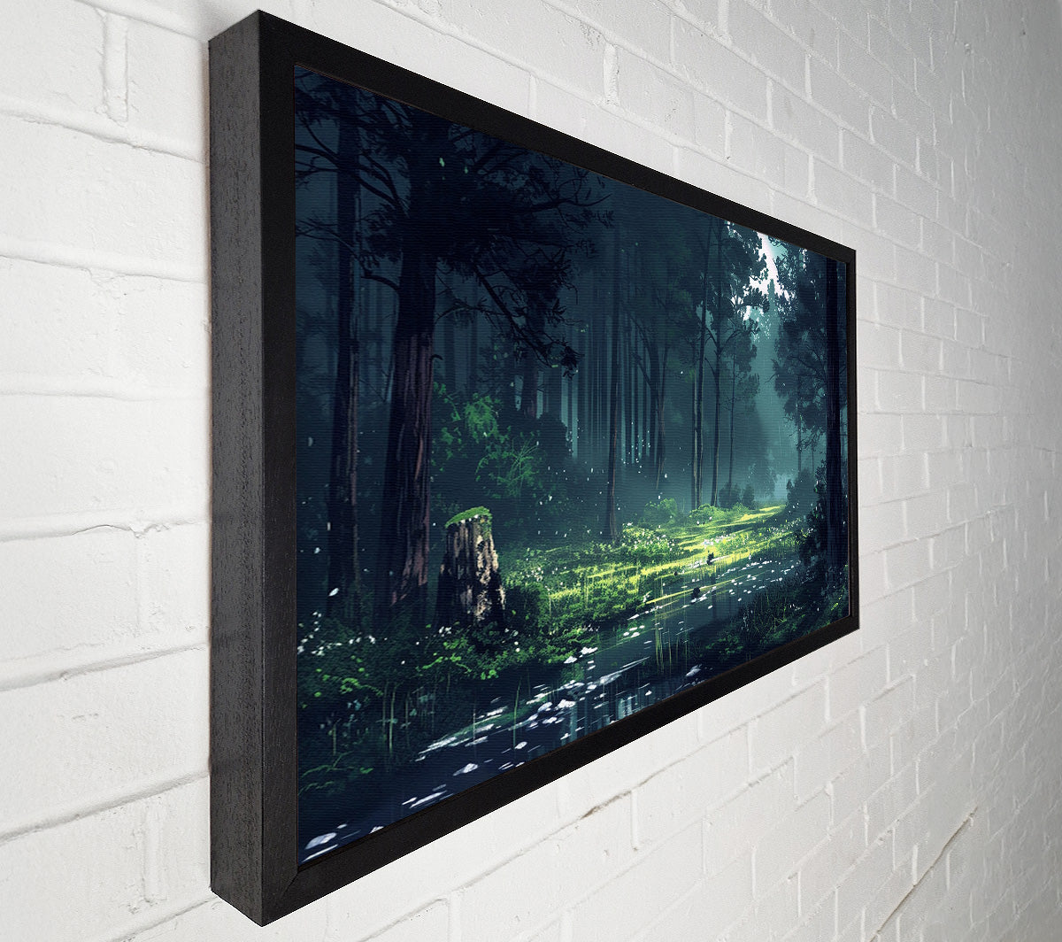 Rainy Forest Canvas Wall Art