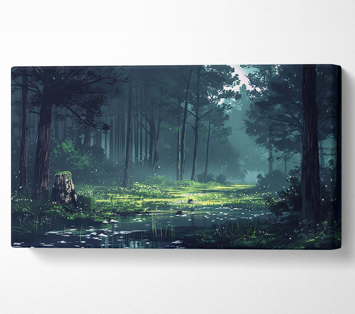 Rainy Forest Canvas Wall Art