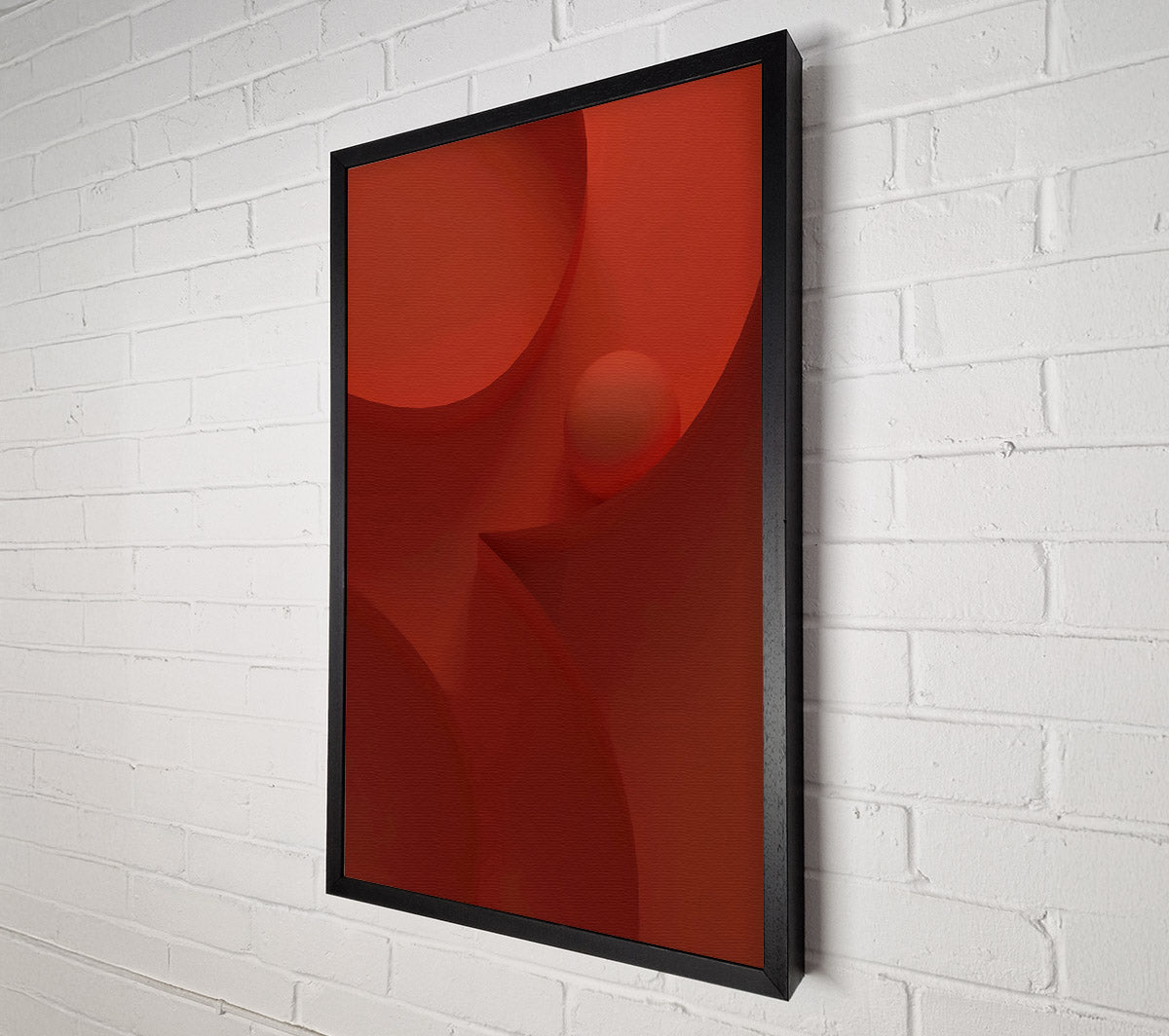 Red Ball Maze Canvas Wall Art