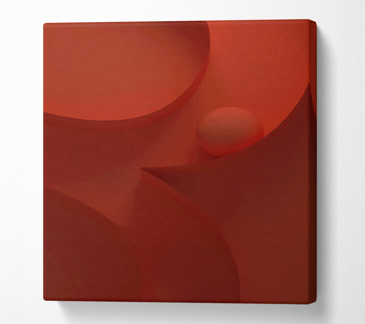 Red Ball Maze Canvas Wall Art