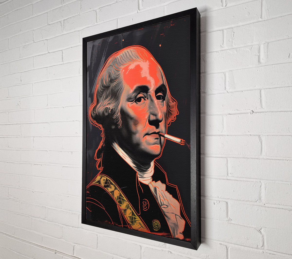 Smoking The Cigarette Canvas Wall Art