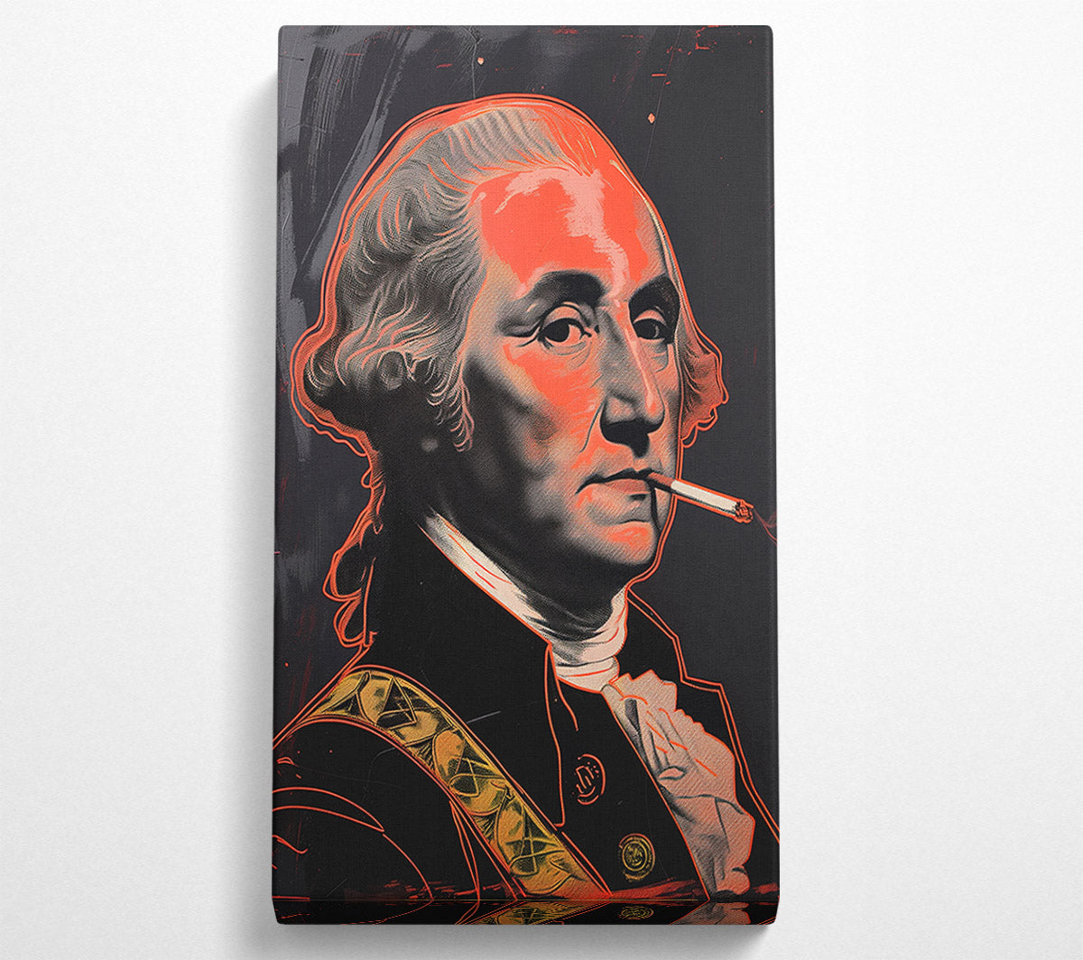 Smoking The Cigarette Canvas Wall Art
