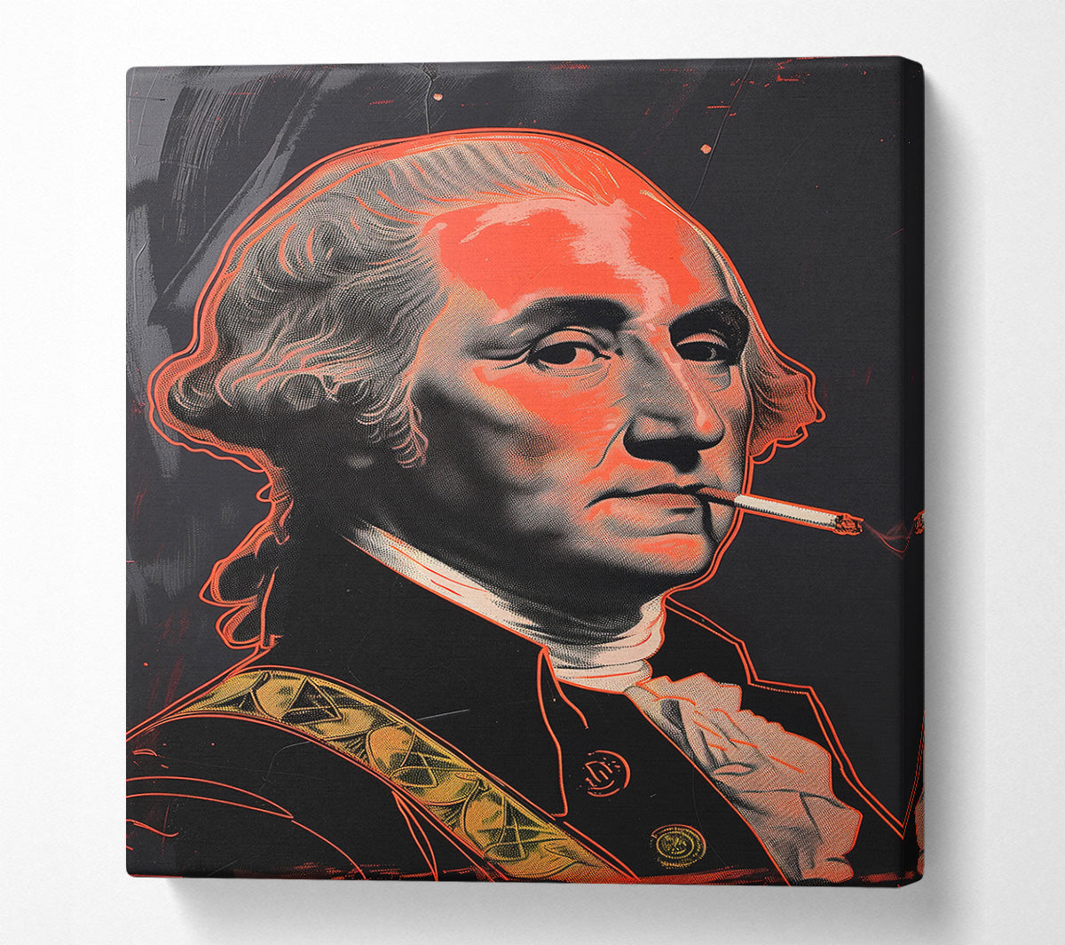 Smoking The Cigarette Canvas Wall Art
