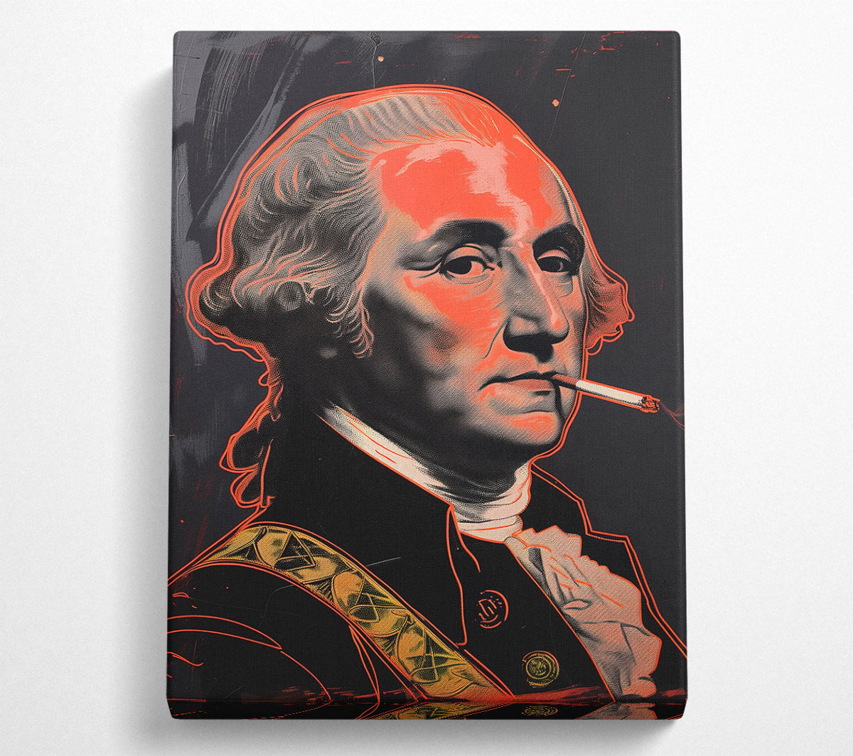 Smoking The Cigarette Canvas Wall Art