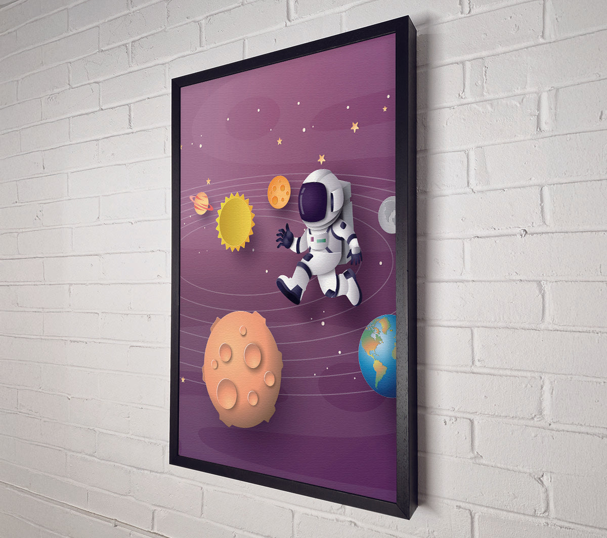 Spaceman (1) Canvas Wall Art