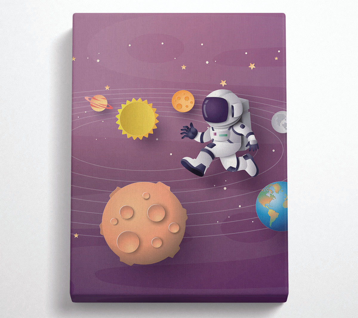 Spaceman (1) Canvas Wall Art
