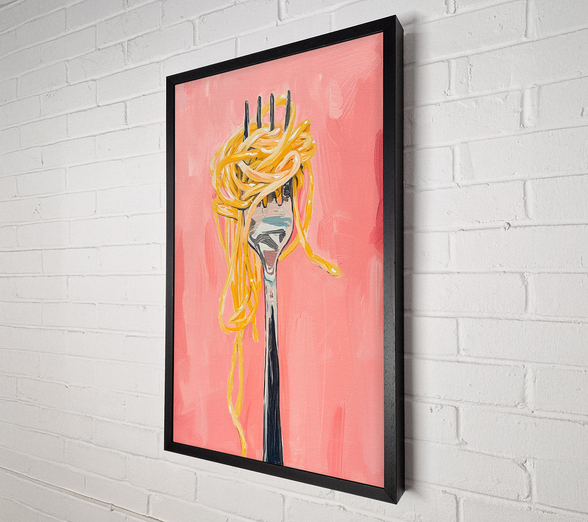 Spaghetti On A Fork Canvas Wall Art