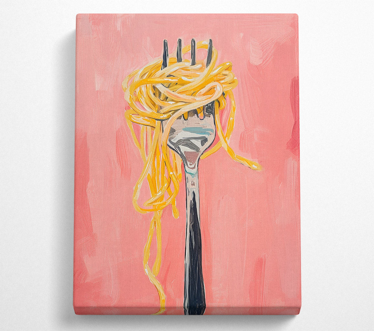 Spaghetti On A Fork Canvas Wall Art