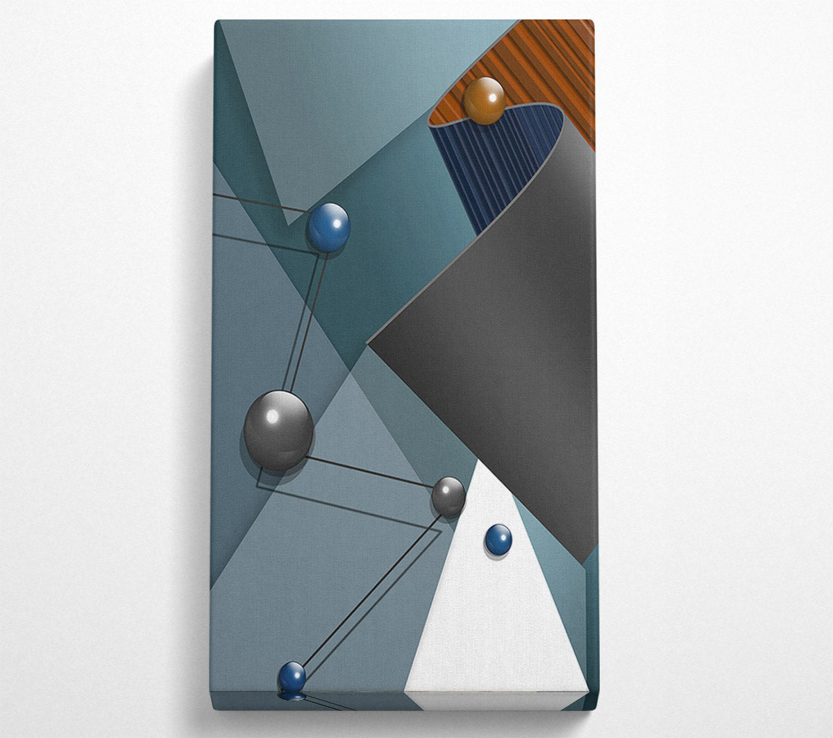 Spheres Connect Canvas Wall Art