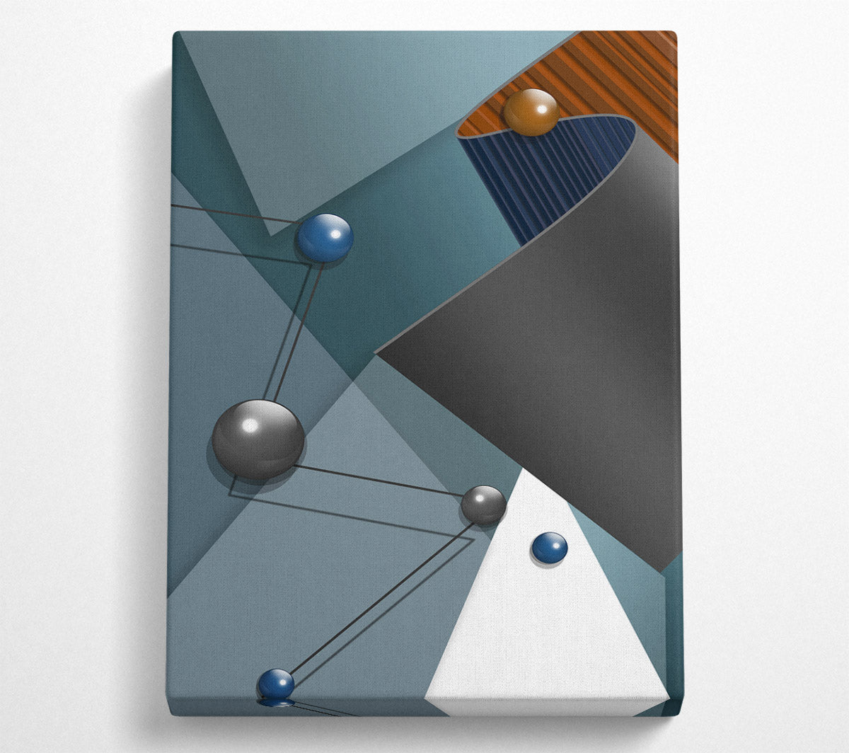 Spheres Connect Canvas Wall Art