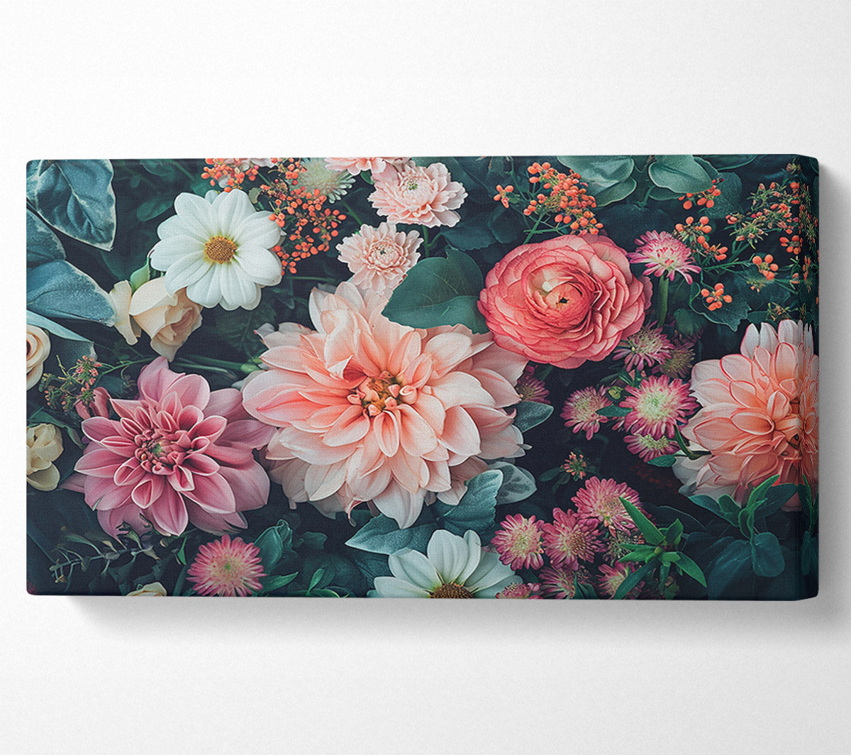 Spring Flower Bed Canvas Art