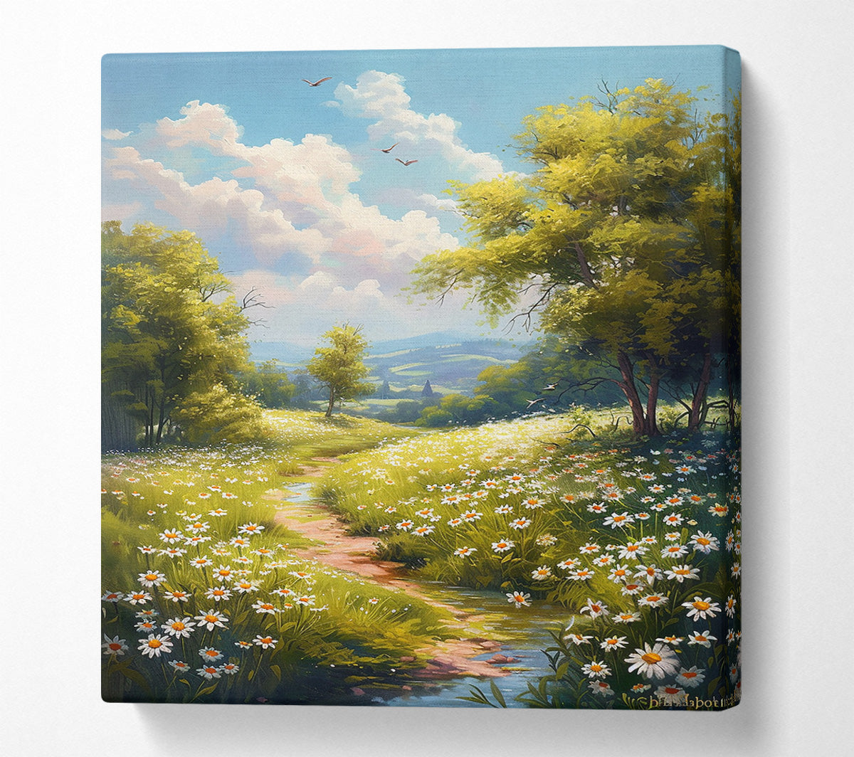 Spring Meadow Canvas Wall Art
