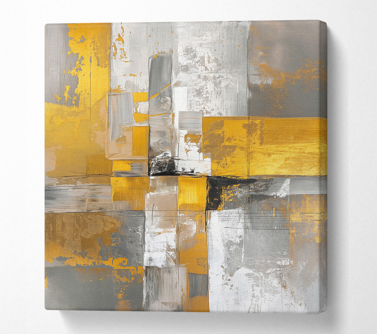 Square Brushstroke Canvas Wall Art