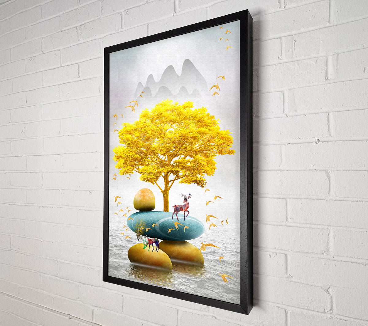 Stacked Stones Canvas Wall Art