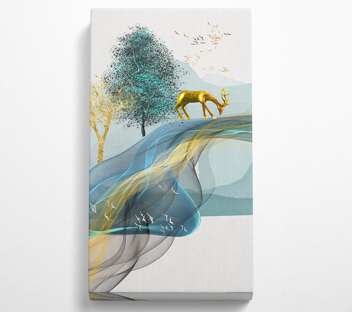 Stag Looking Down Canvas Wall Art